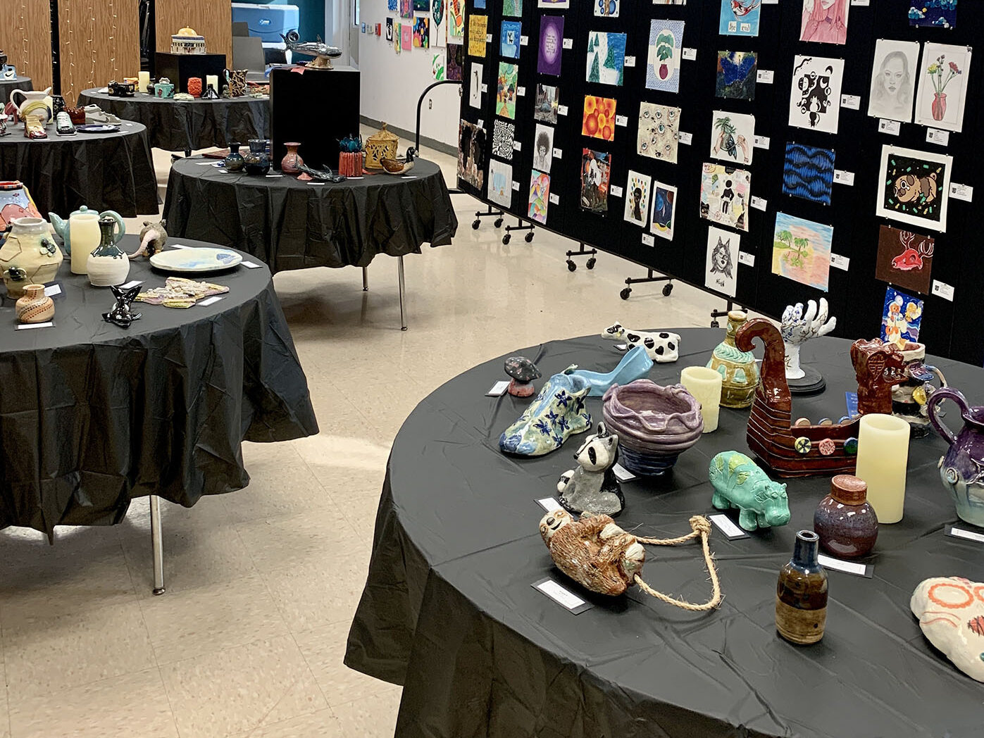 I organized the first school art show at Olympia High School.